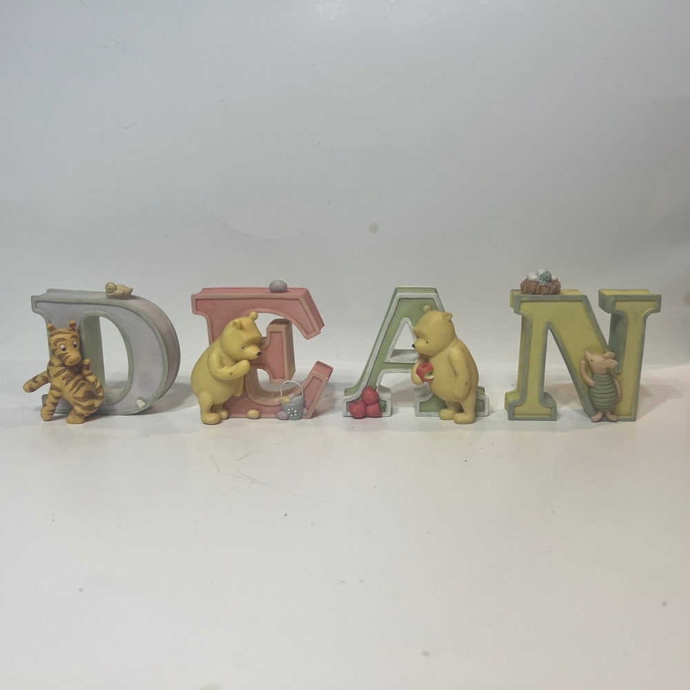 Disney Classic Pooh Michel & Company Alphabet Letters DEAN EDAN Nursery Decor